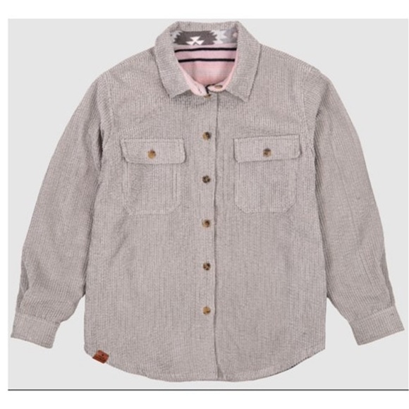 *Simply Southern* Reversible Shacket - GREY TRIBE - Picture 4 of 4